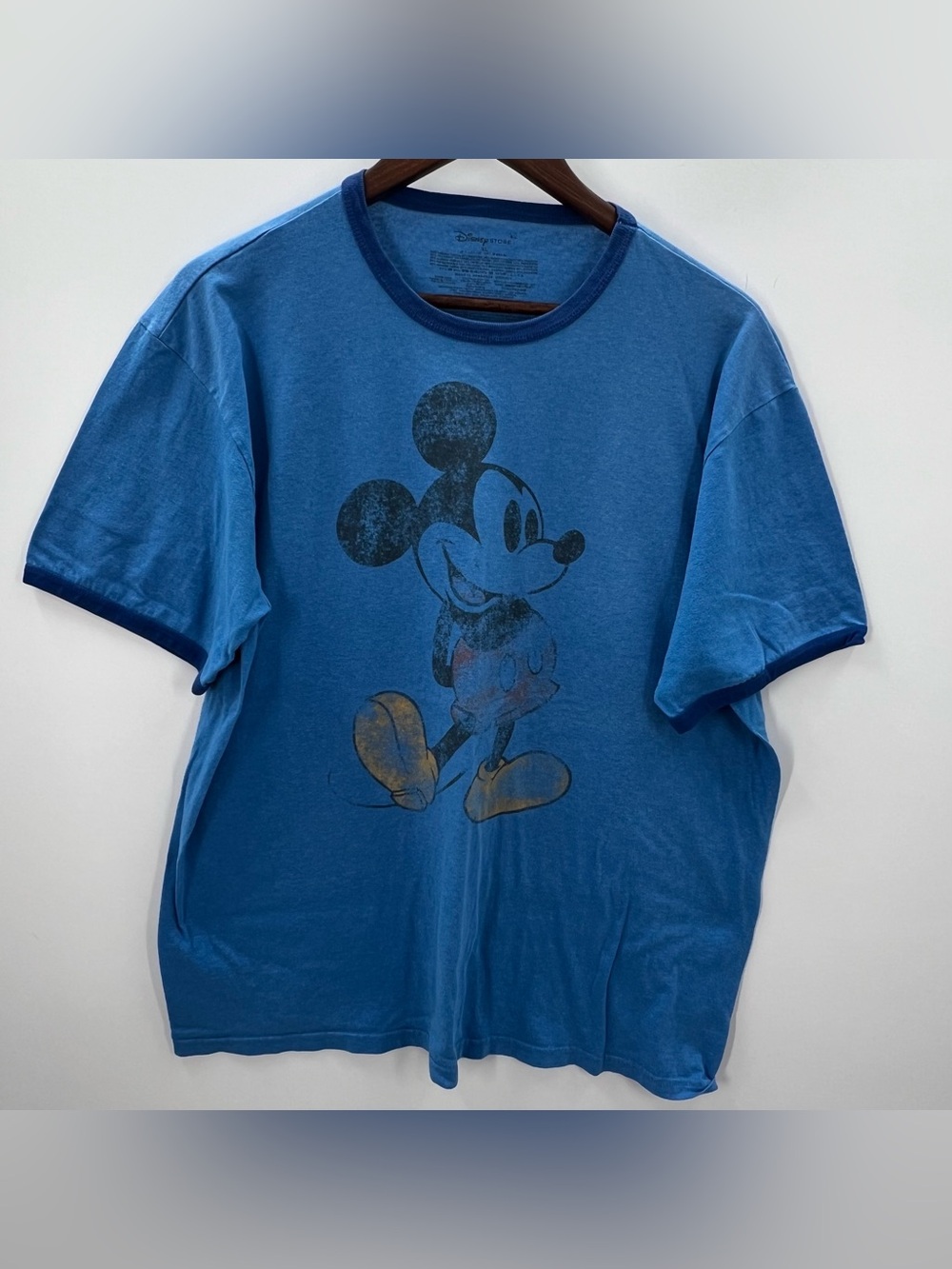 447 Disney XL Blue Mickey Mouse Graphic T-Shirt